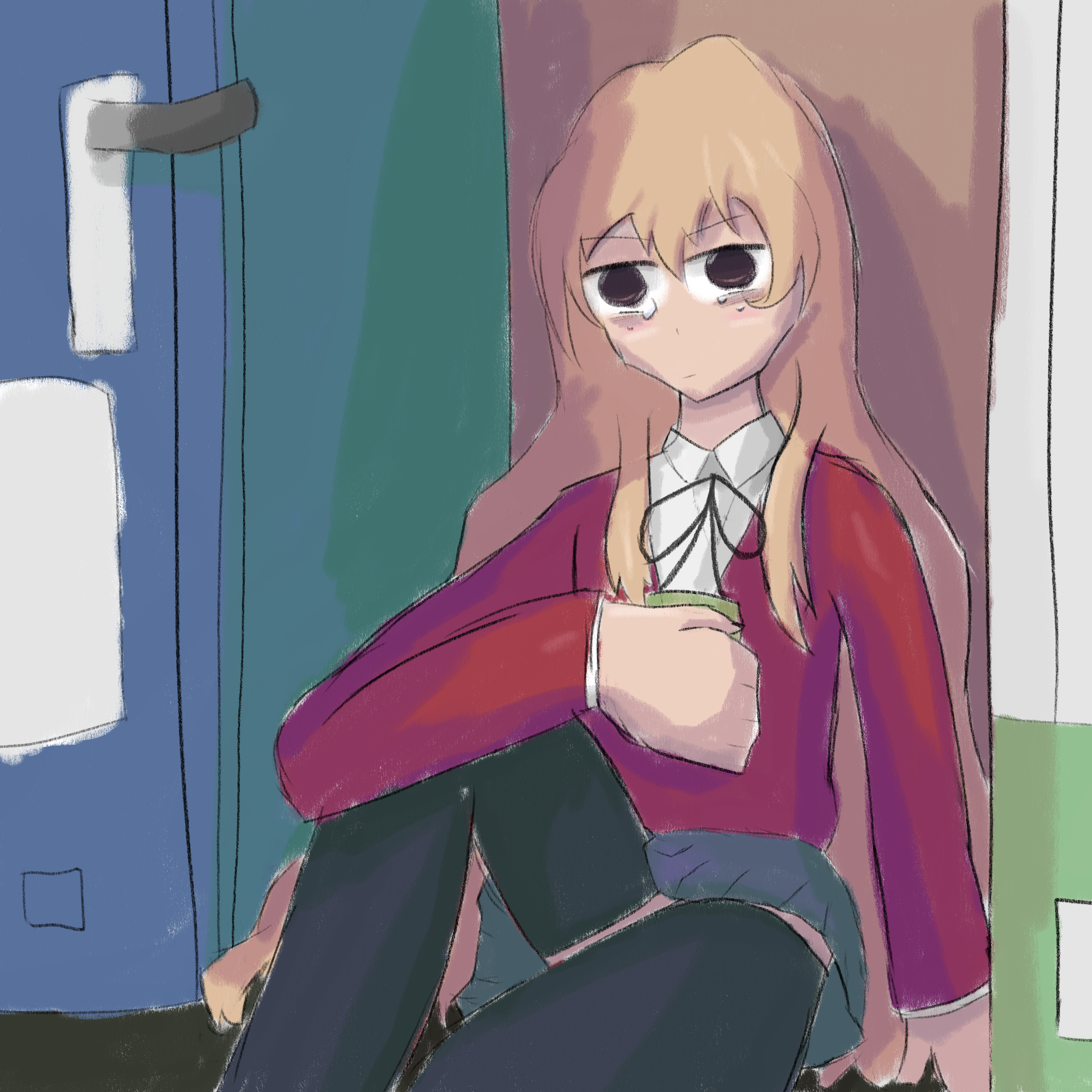 fan art of taiga from toradora
